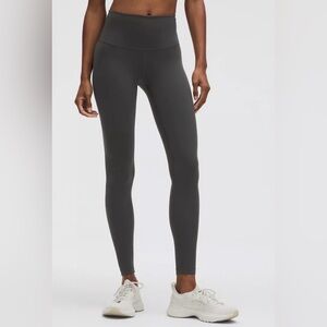 Lululemon Wunder Train Legging Graphite Gray with Pockets Size 8 - 28 inch
